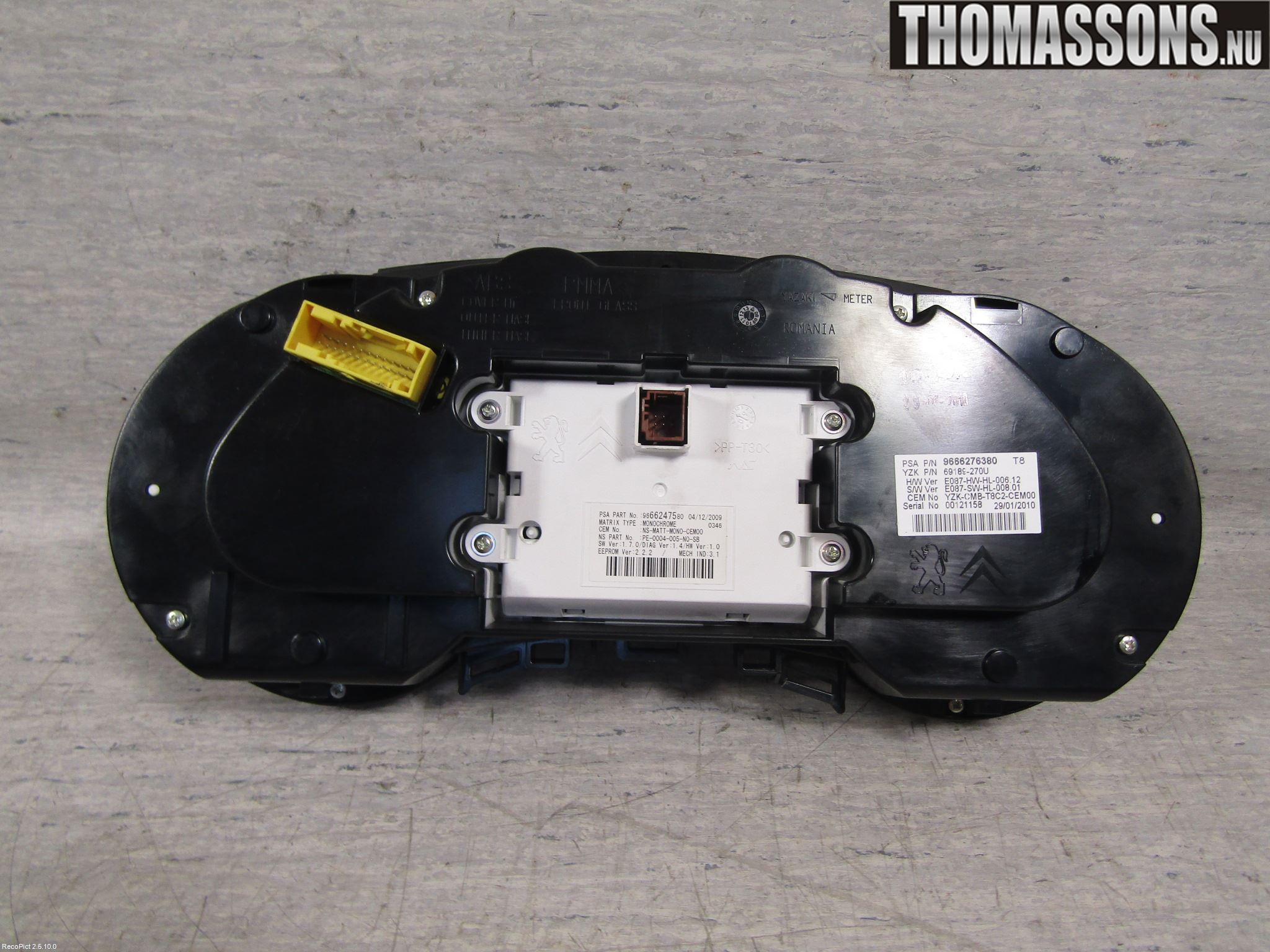 Peugeot 5008 10-16 Instrument Komb