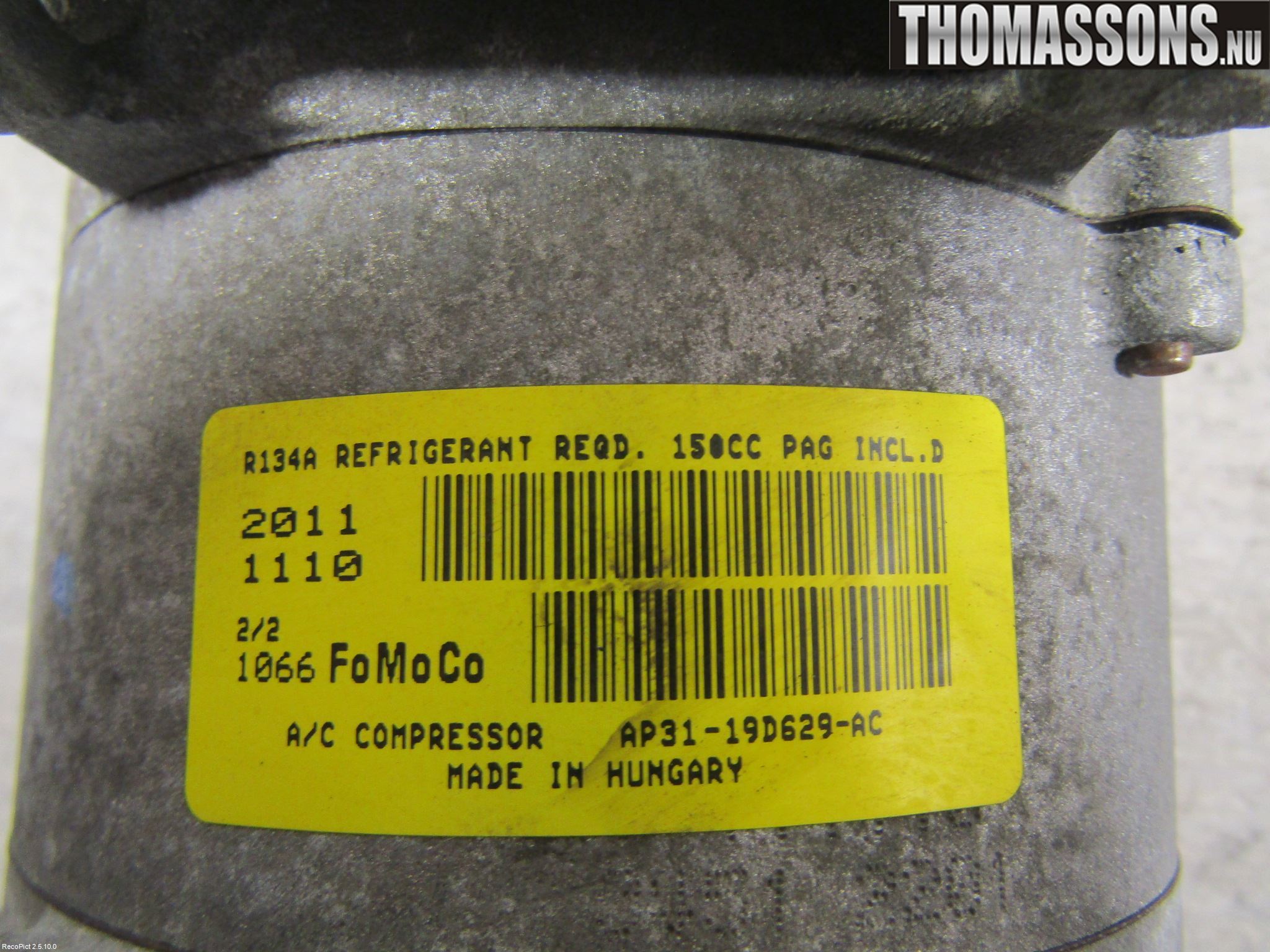 Ford FIESTA 09-12 Ac Kompressor