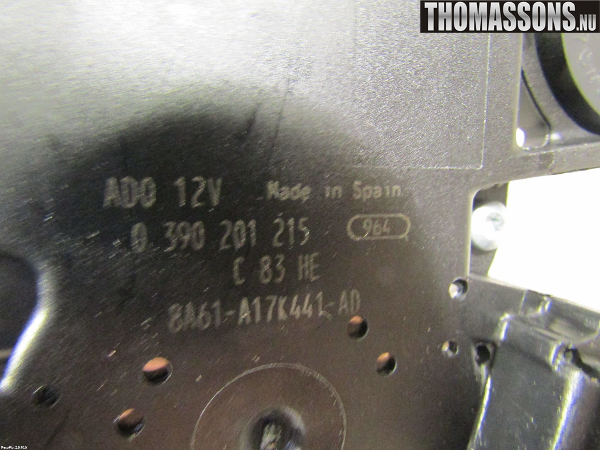 Ford FIESTA 09-12 Torkarmotor Baklucka