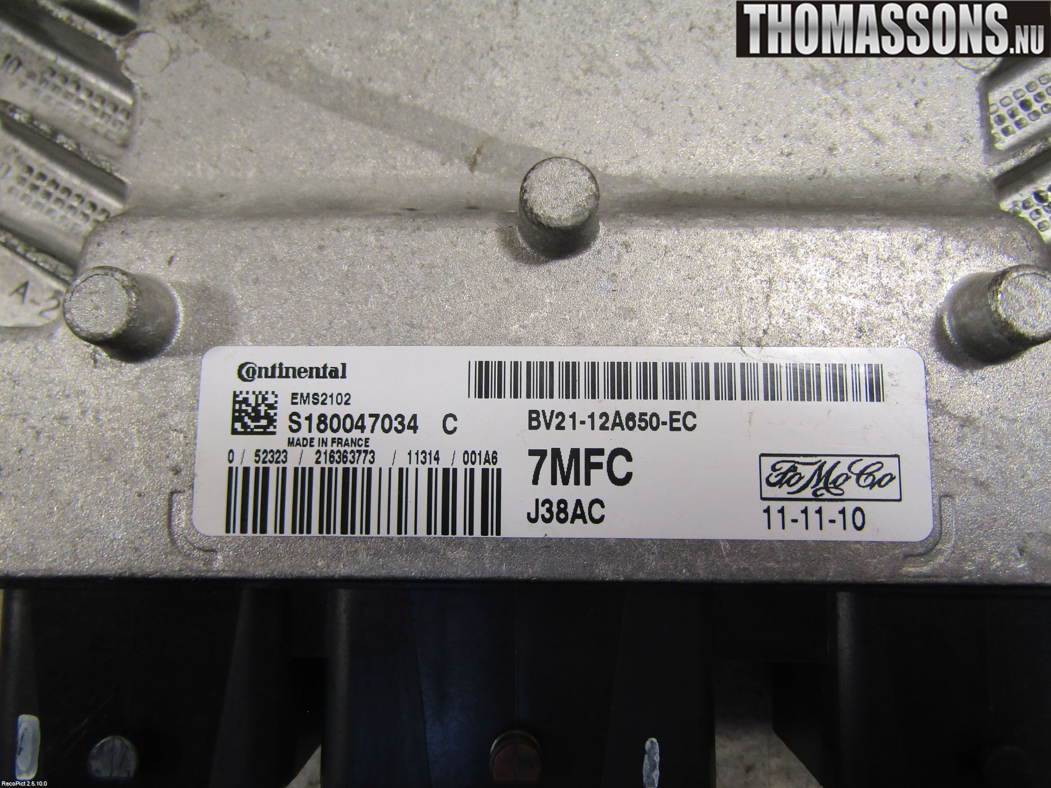 Ford FIESTA 09-12 Styrenhet Insprut Bensin