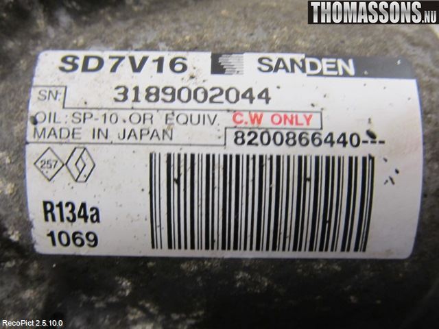 Dacia SANDERO 09-13 Ac Kompressor
