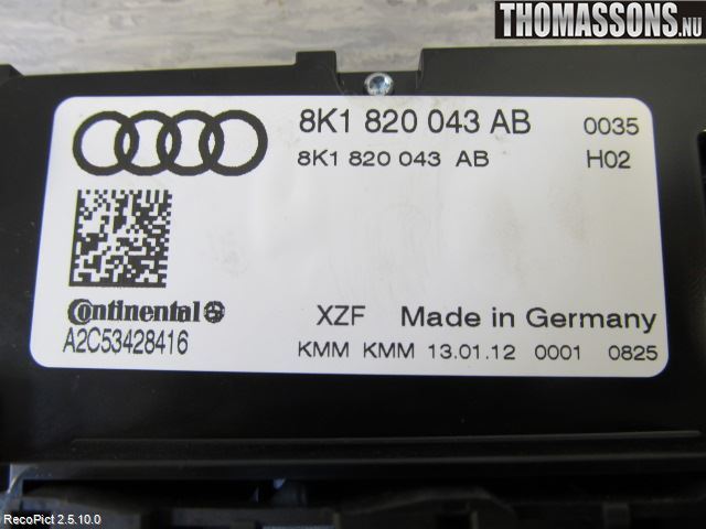 Audi A4/S4 08-11 Ac Styrenhet Ac Manöveren