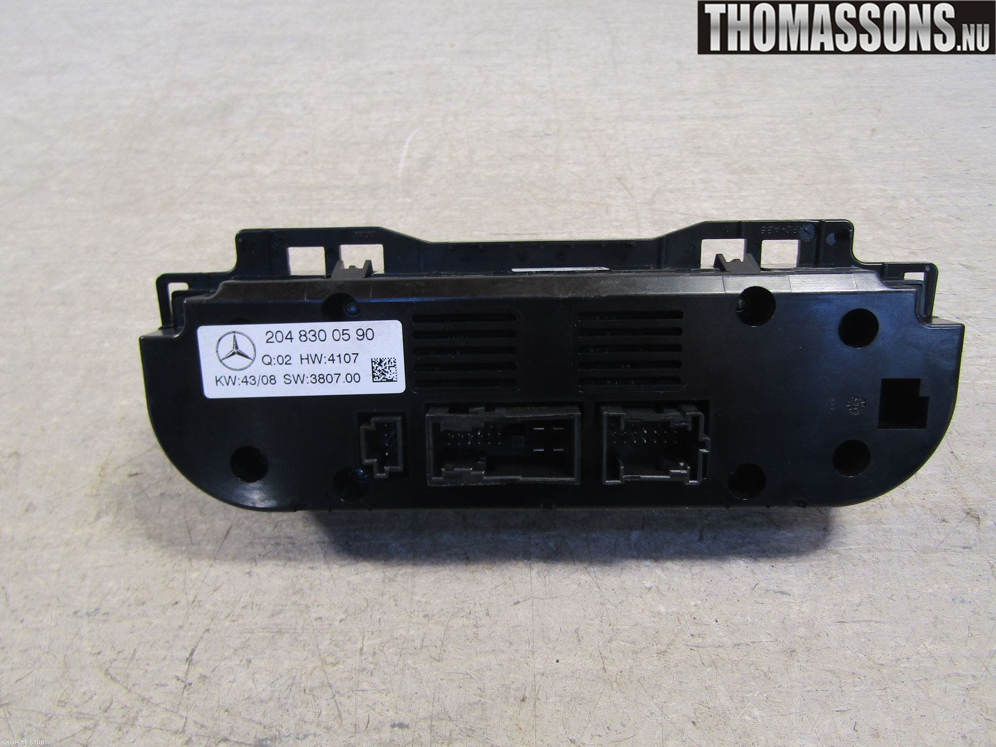 Mercedes-Benz MB C-KLASS (W204) 07-15 Ac Styrenhet Ac Manöveren