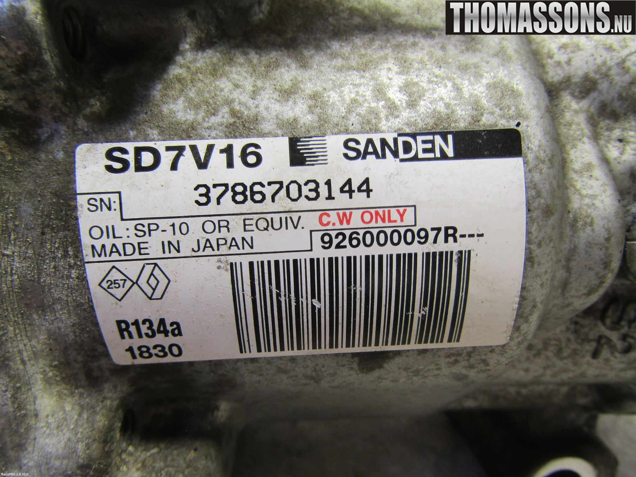 Dacia DUSTER 10-17 Ac Kompressor