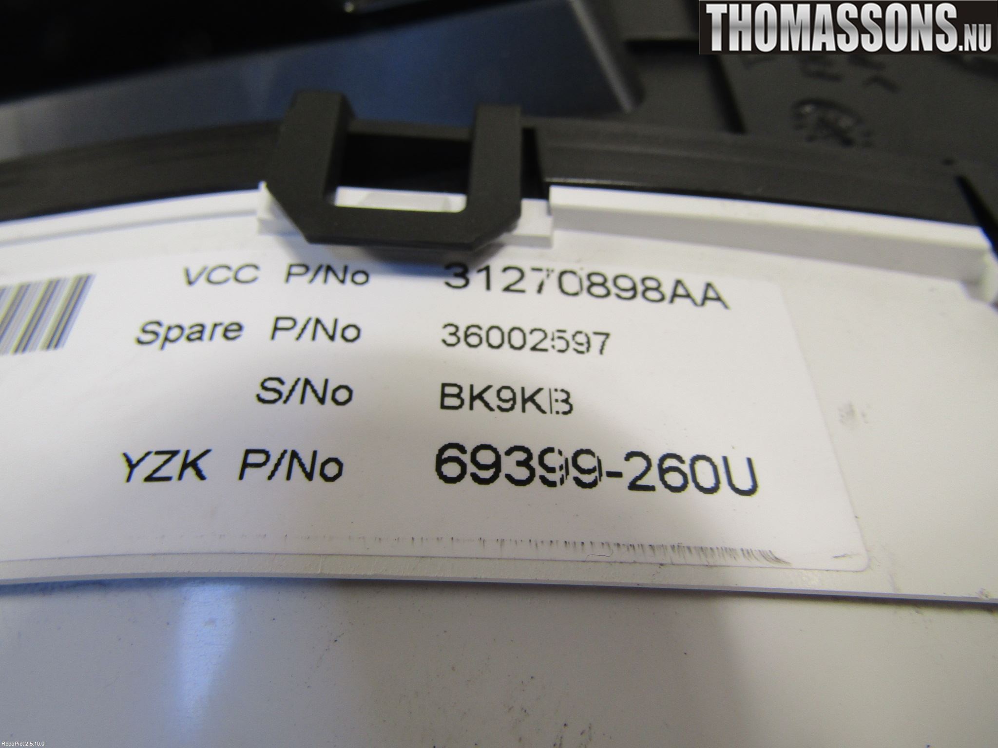 Volvo V70 08-13 Instrument Komb