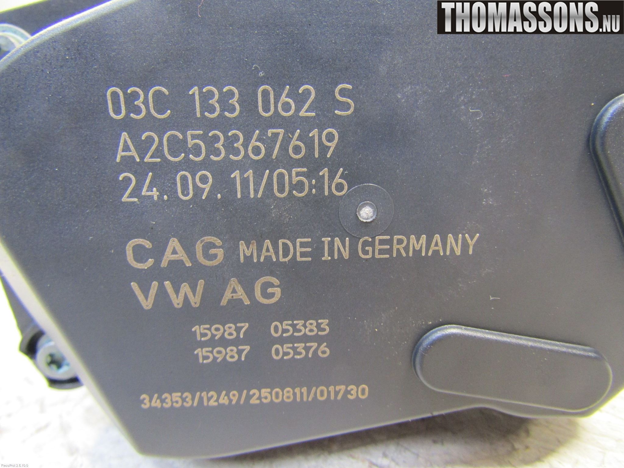 Volkswagen VW GOLF VI 09-13 Injspjällhus