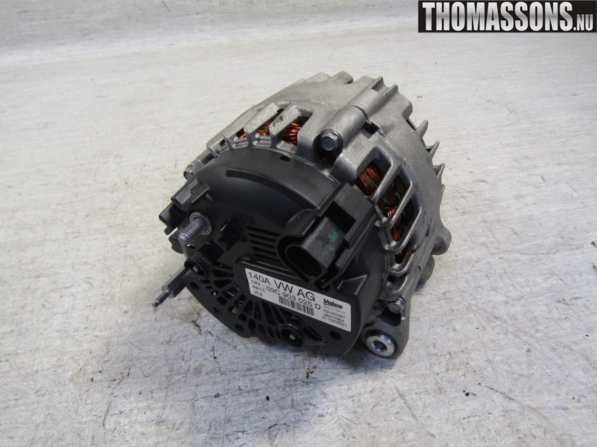 Volkswagen VW GOLF VI 09-13 Generator