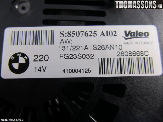 BMW 5 F10/F11/F18 09-17 Generator