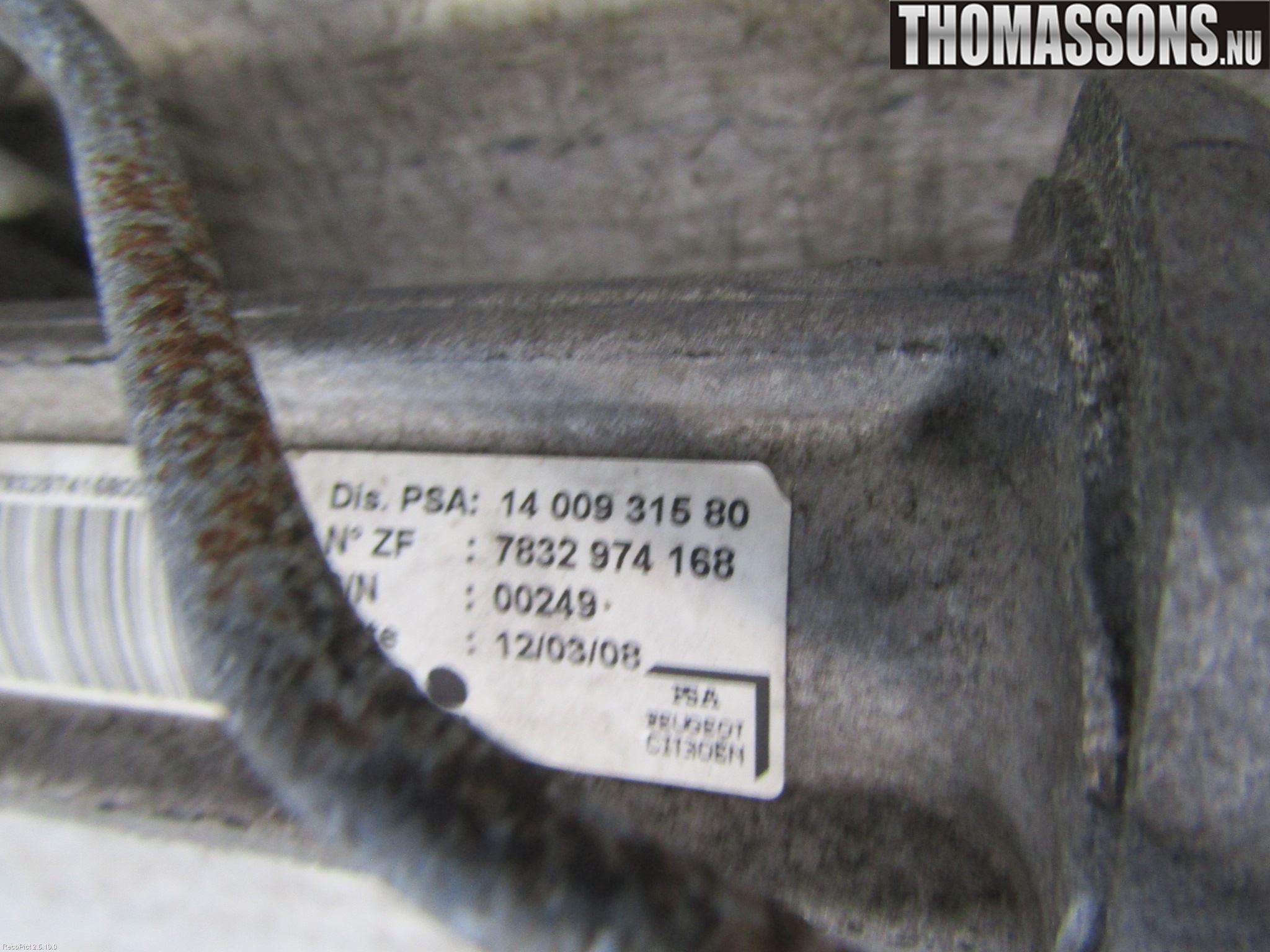 Citroen JUMPY 07-16 Styrväxel Servo -Snäcka