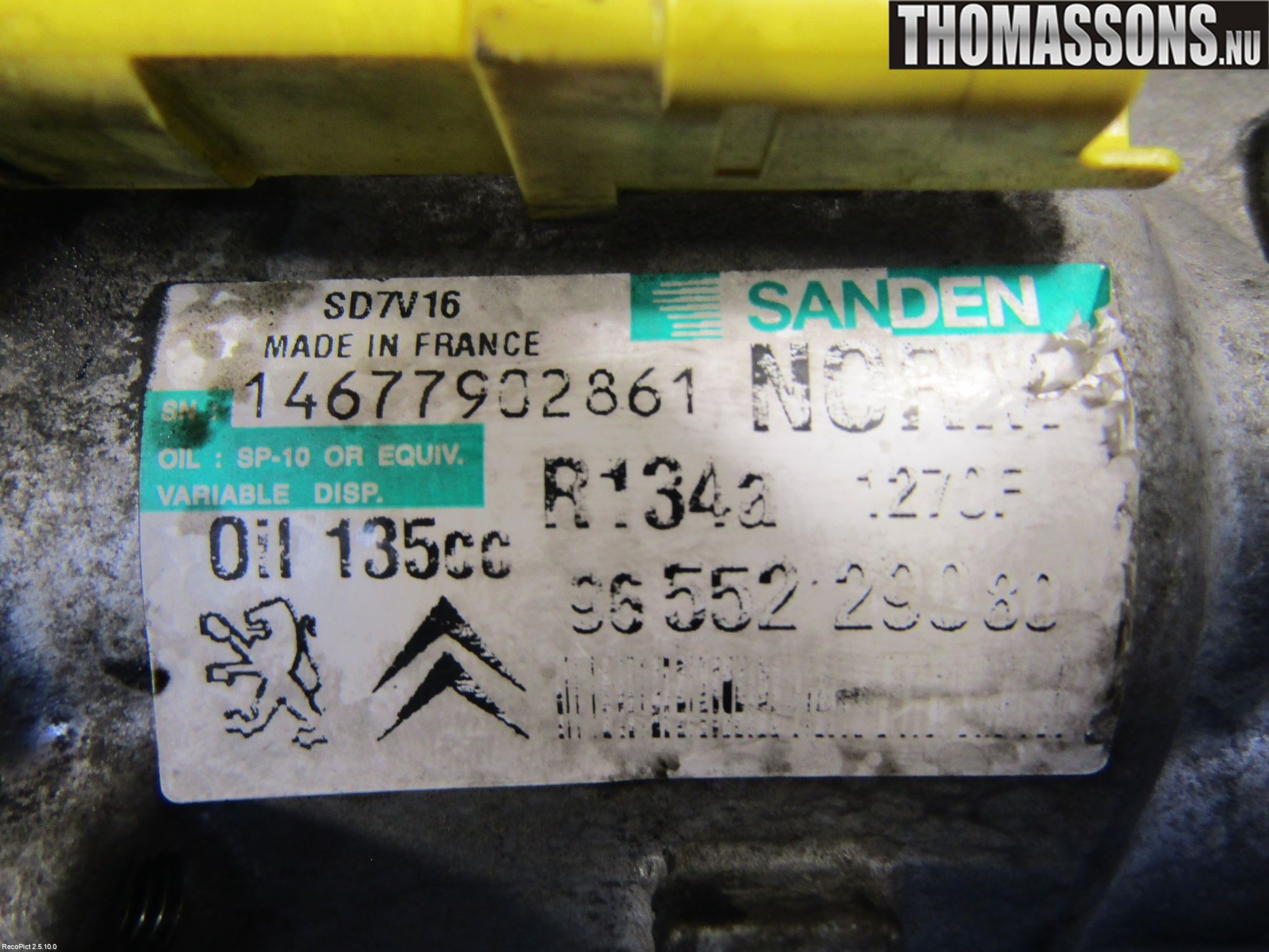 Citroen JUMPY 07-16 Ac Kompressor