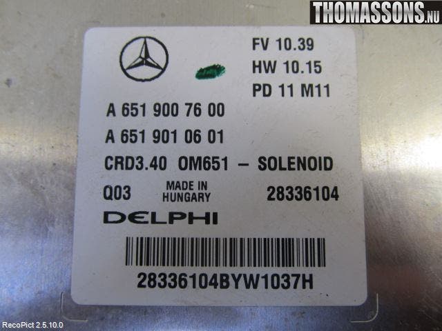 Mercedes-Benz MB B-KLASS (W246/W242) 12-19 Styrenhet Insprut Bensin