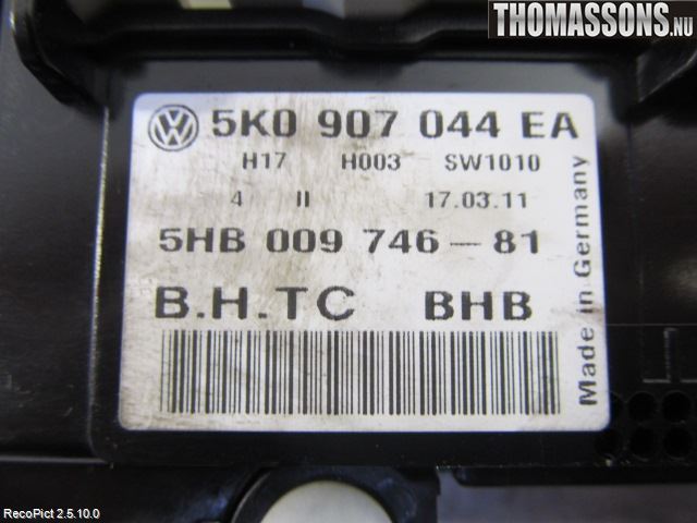 Volkswagen VW GOLF VI 09-13 Ac Styrenhet Ac Manöveren