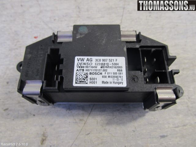 Volkswagen VW GOLF VI 09-13 Värmefläktsmotstånd