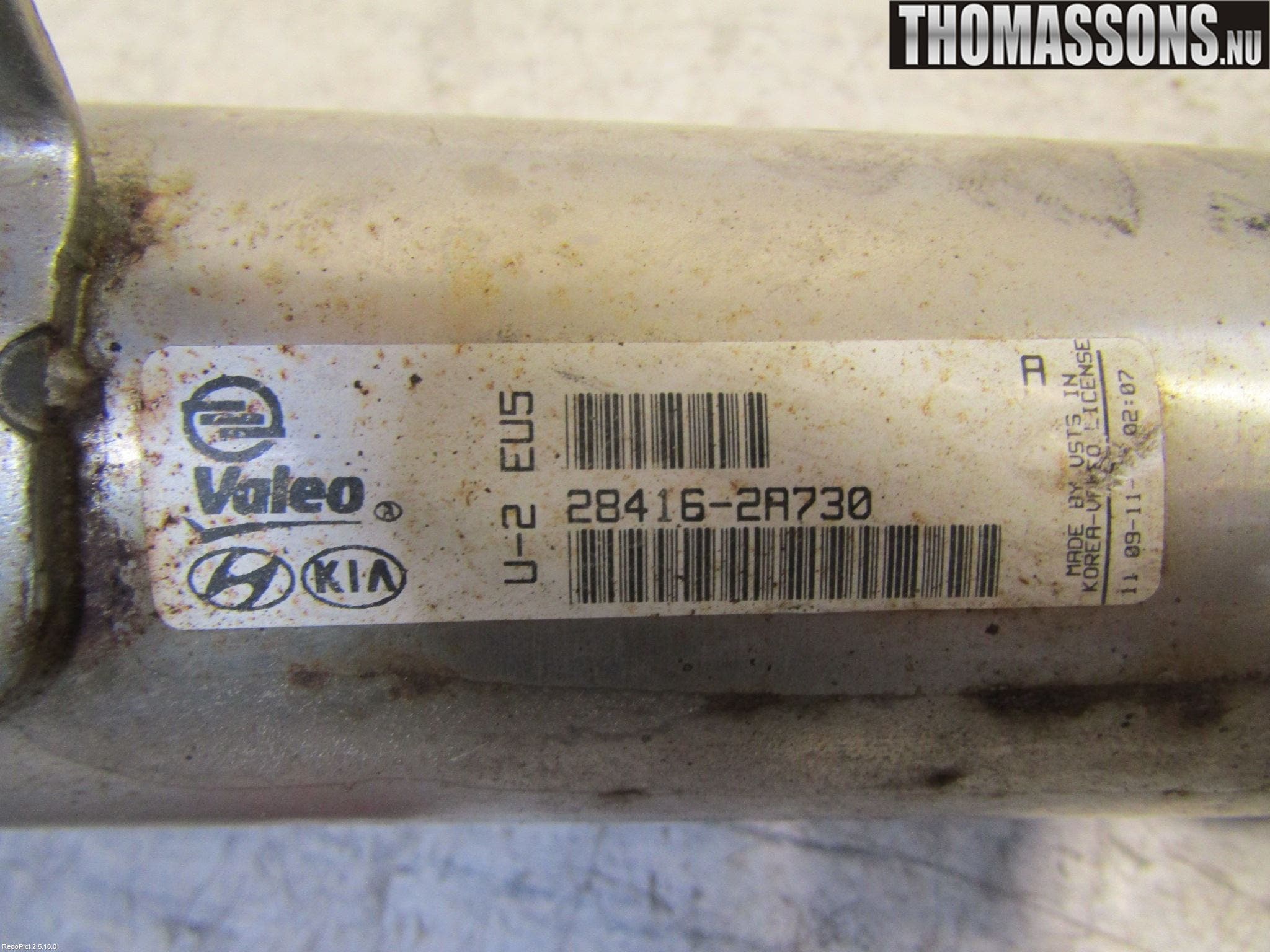 Kia VENGA 10-19 Avgaskylare