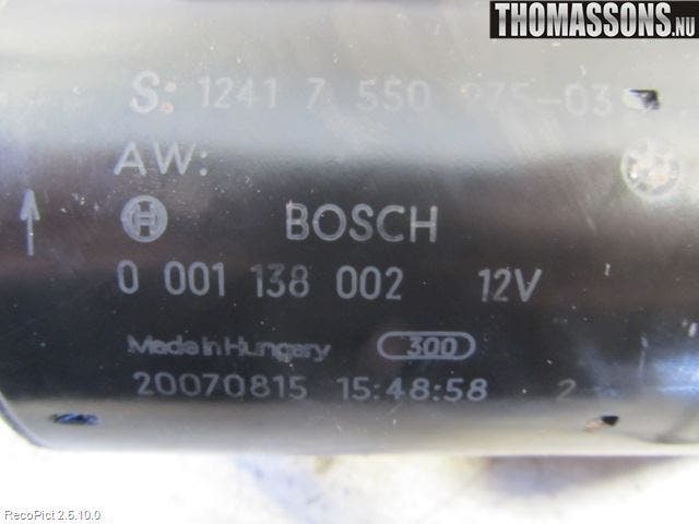 BMW 1 E87/81 5D/3D 03-11 Startmotor