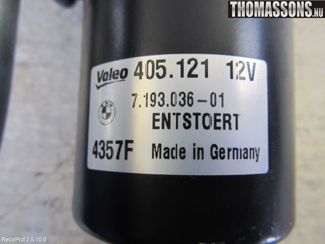 BMW 1 E87/81 5D/3D 03-11 Torkarmotor Vindruta