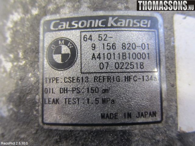 BMW 1 E87/81 5D/3D 03-11 Ac Kompressor