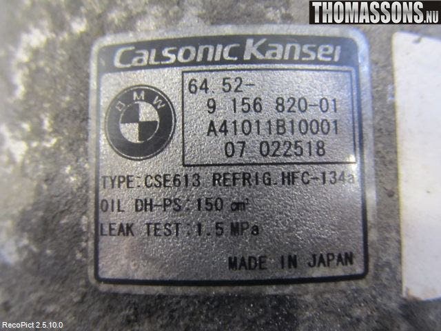 BMW 1 E87/81 5D/3D 03-11 Ac Kompressor