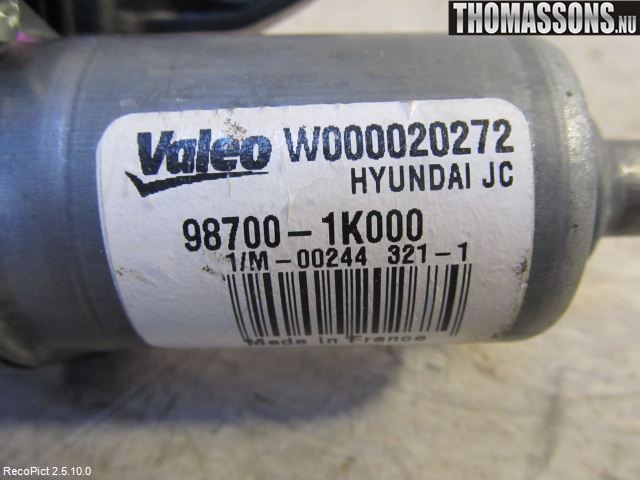 Hyundai ix20 Torkarmotor Baklucka