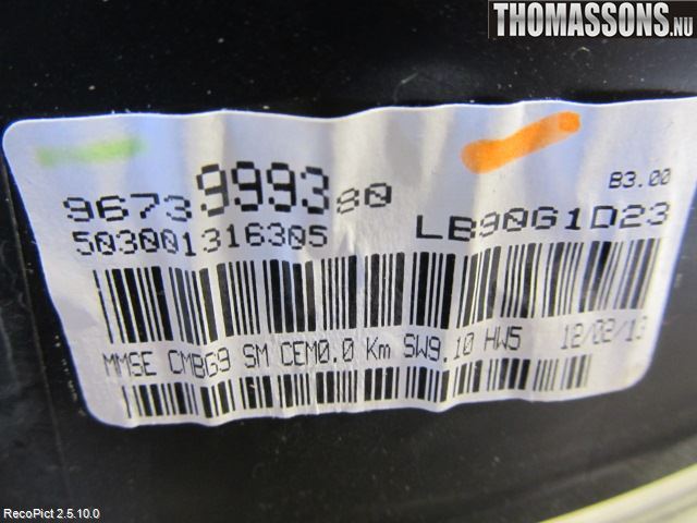 Citroen BERLINGO 08-18 Instrument Komb