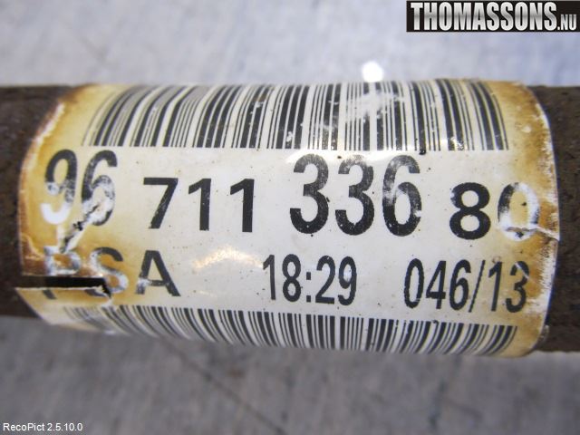 Citroen BERLINGO 08-18 Drivaxel Fram Höger