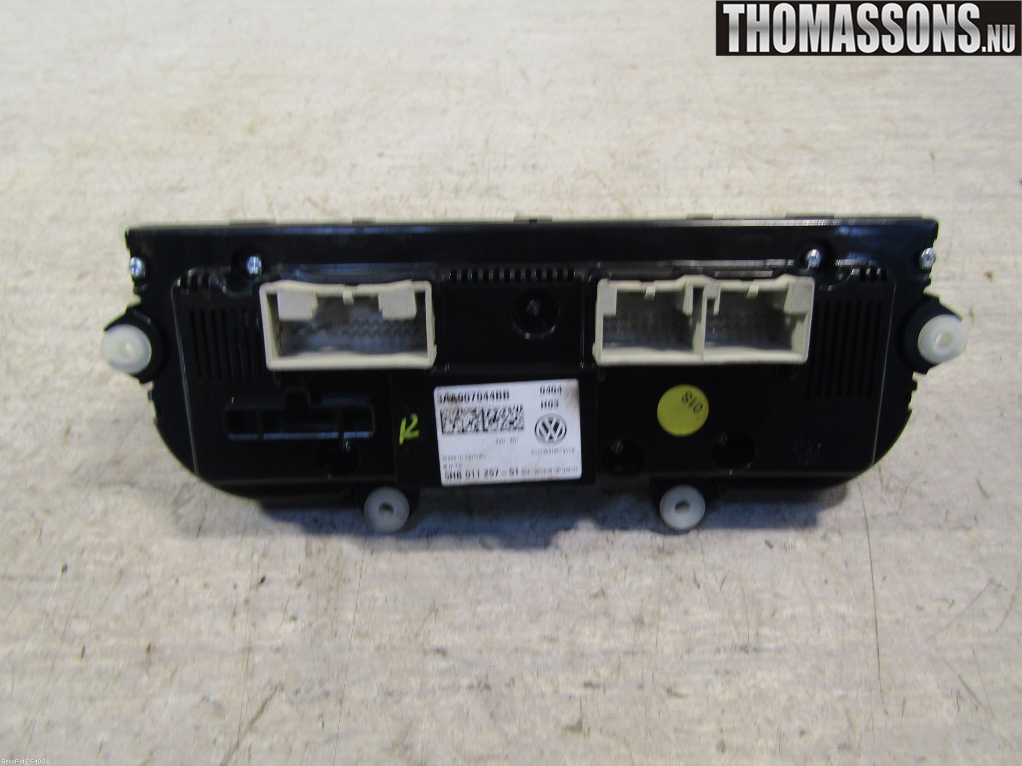 Volkswagen VW SCIROCCO 09-17 Ac Styrenhet Ac Manöveren