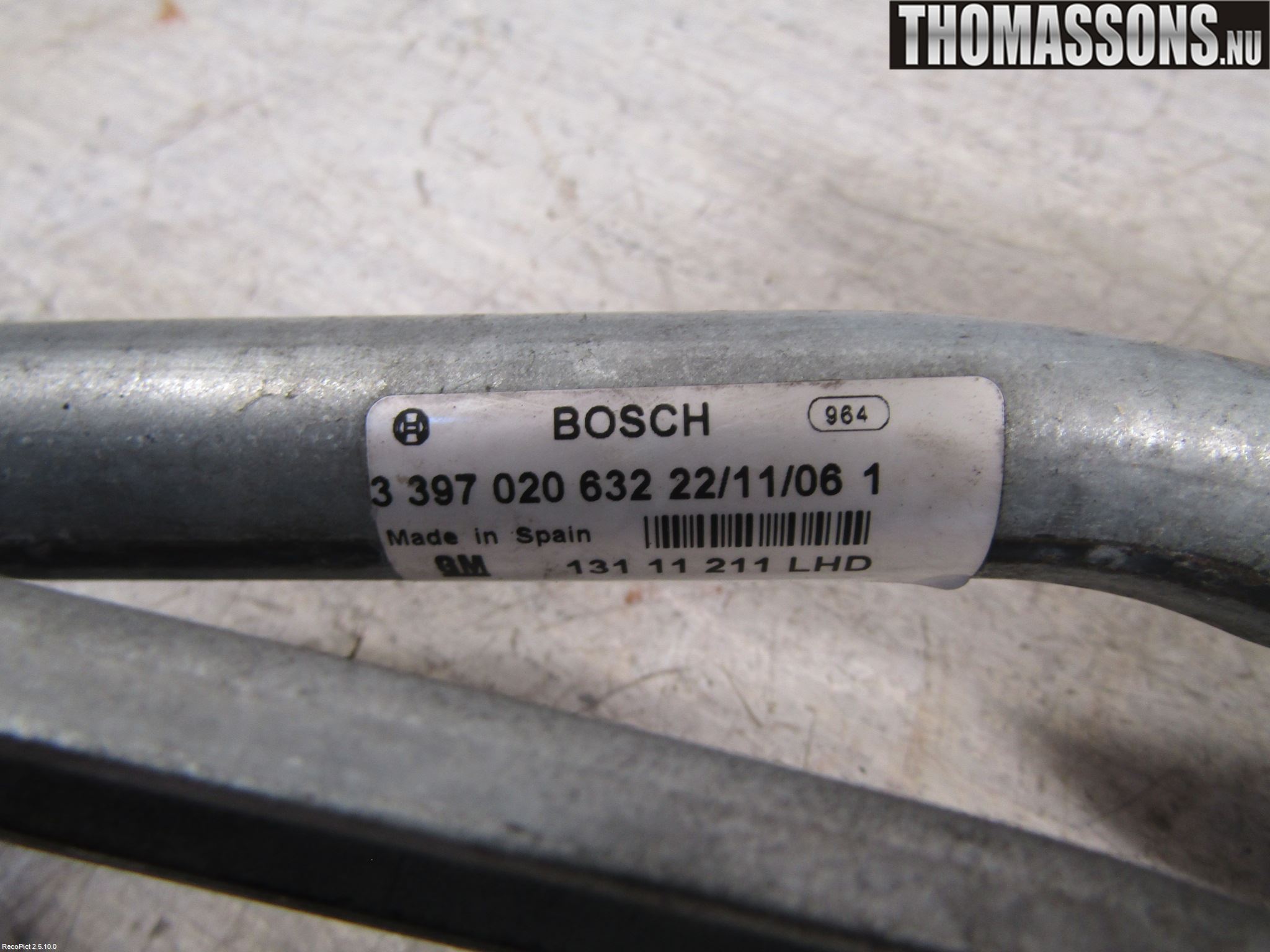 Opel ASTRA H 04-12 Torkarmotor Vindruta