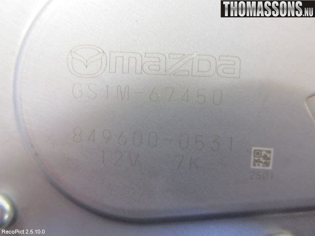 Mazda 6 08-13 Torkarmotor Baklucka