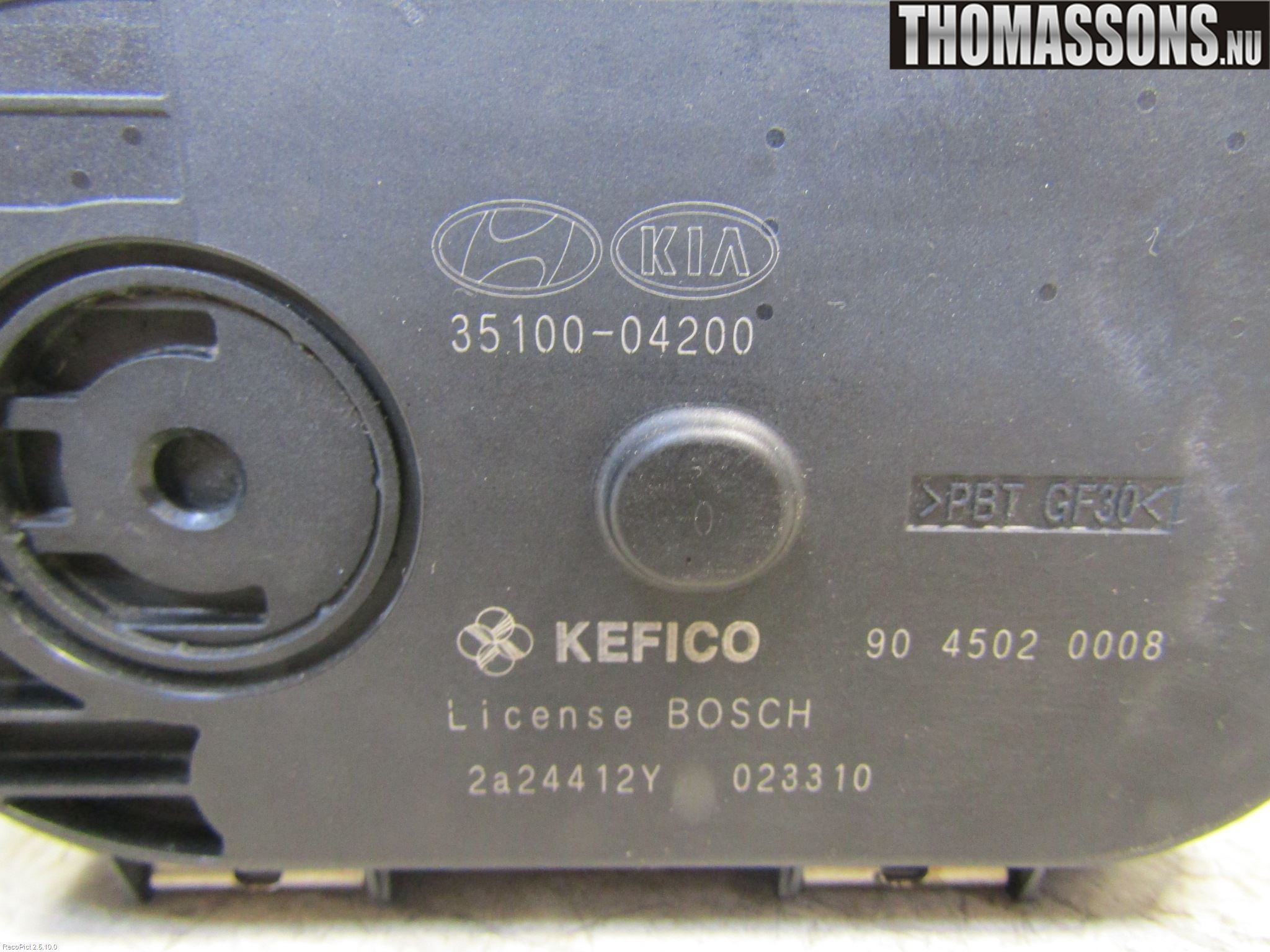 Kia RIO 12-16 Injspjällhus