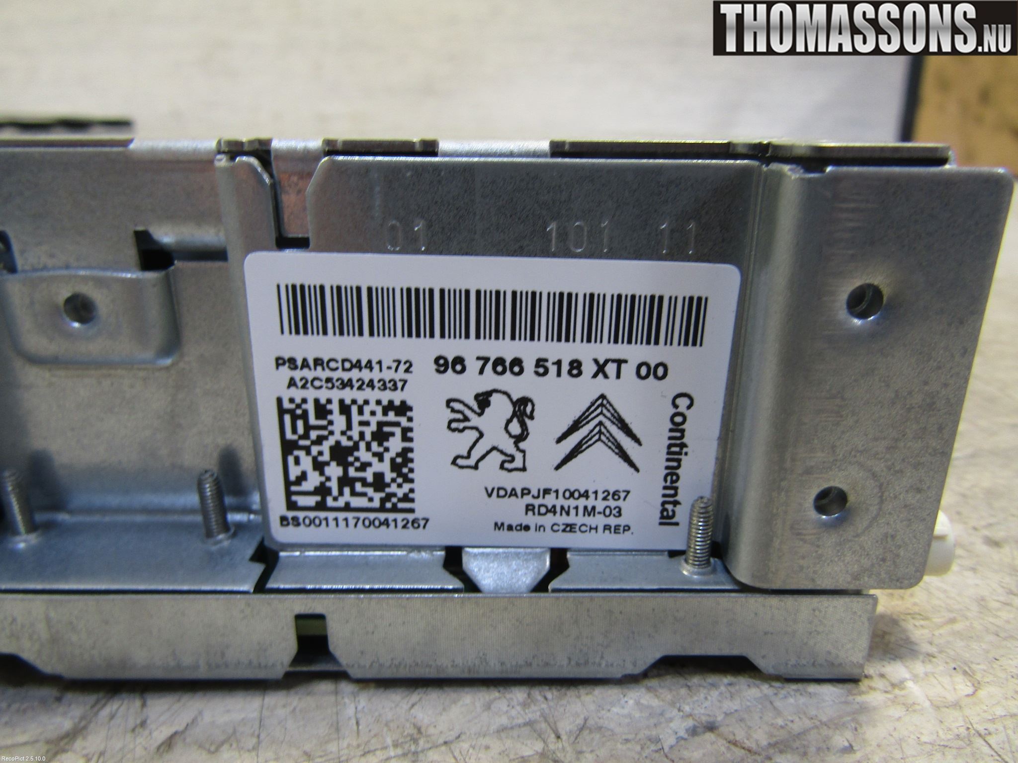 Citroen C3 10-17 Radio