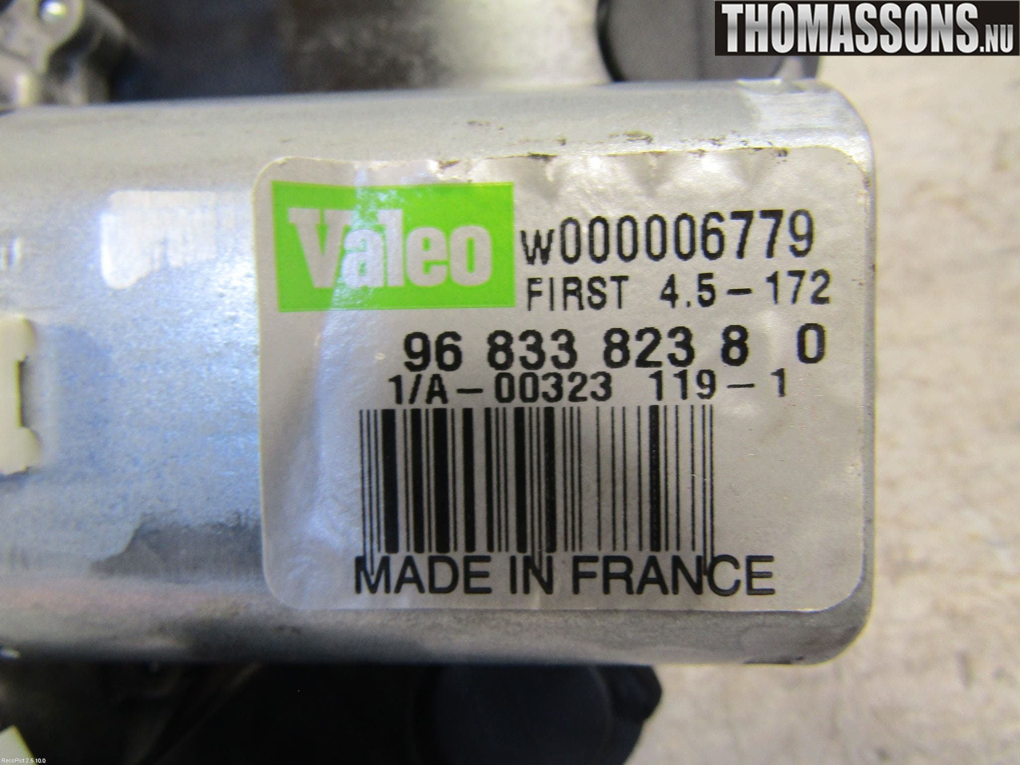 Citroen C3 10-17 Torkarmotor Baklucka