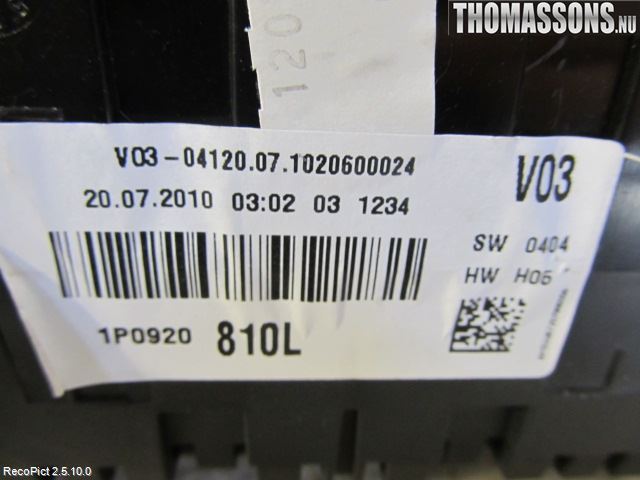 Seat ALTEA Instrument Komb