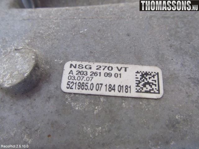 Mercedes-Benz MB VITO/VIANO (W639) 04-14 Växellåda Man 6 Vxl