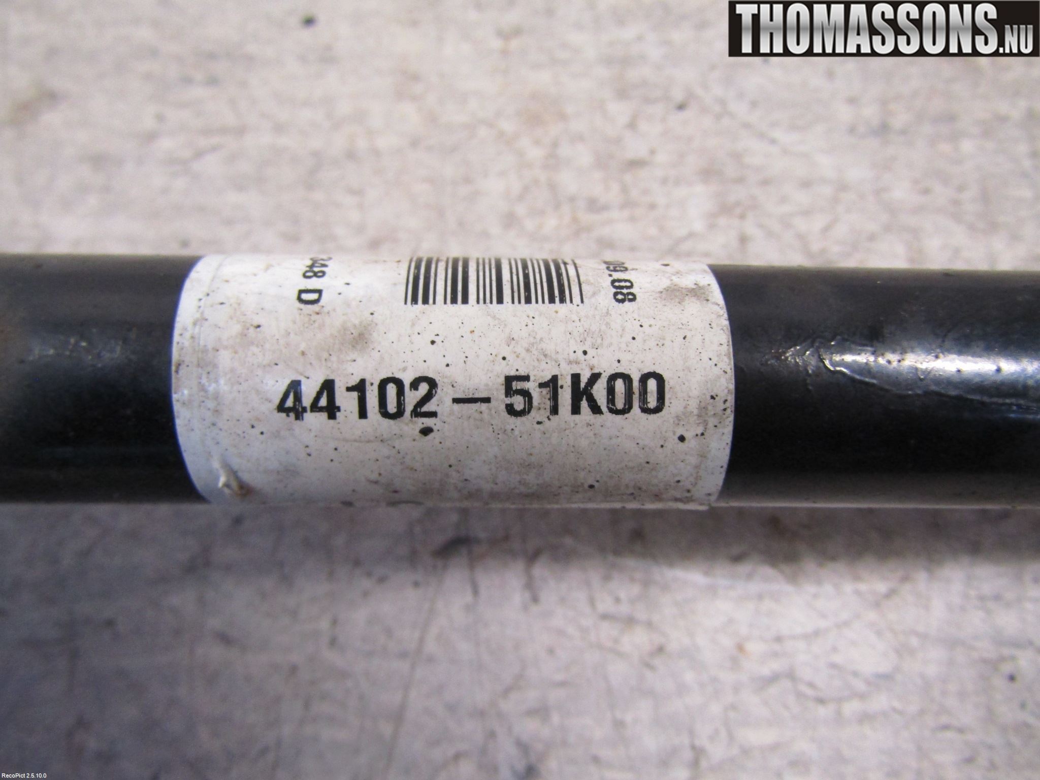 Opel AGILA B 08-15 Drivaxel Fram Vänster
