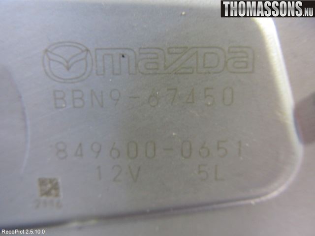 Mazda 3 II 09-13 Torkarmotor Baklucka