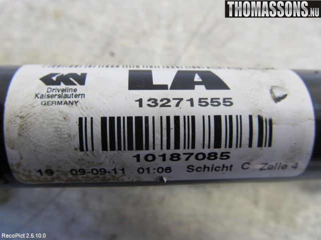 Opel ASTRA J 10-15 Drivaxel Fram Vänster