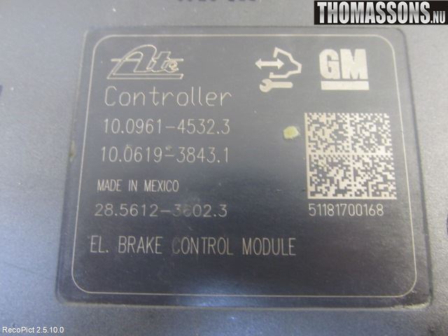 Opel ASTRA J 10-15 Abs Hydraulaggregat