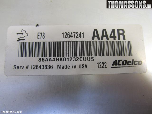 Opel ASTRA J 10-15 Styrenhet Insprut Bensin