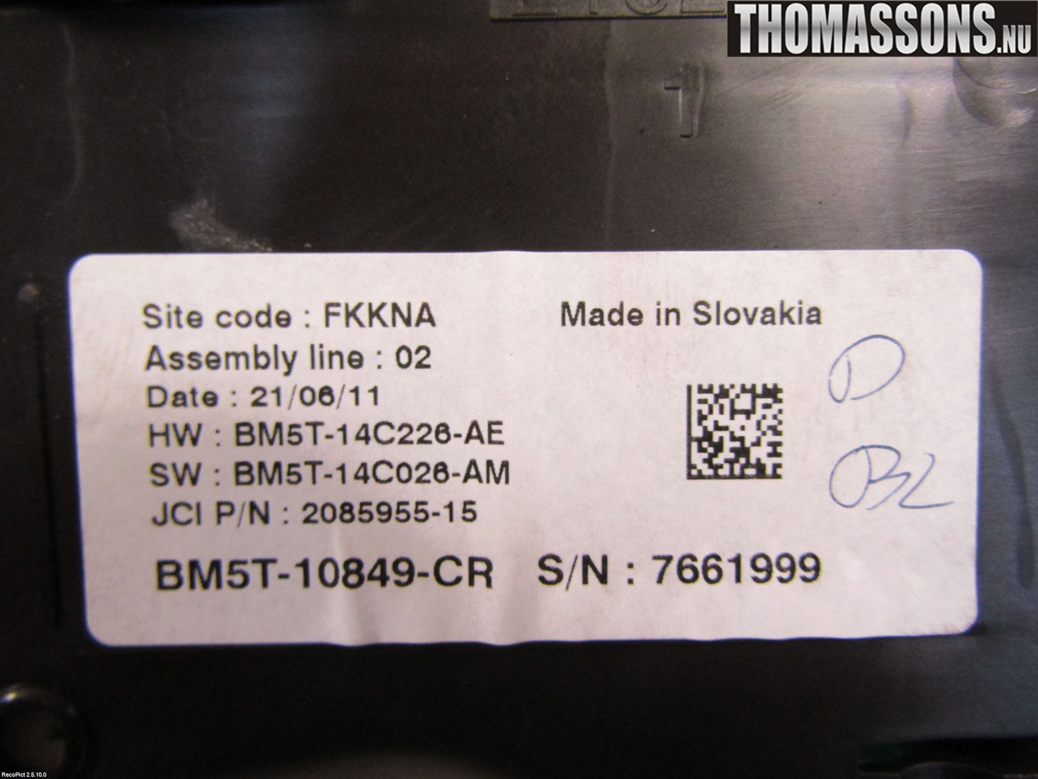 Ford C-MAX II  11-14 Instrument Komb