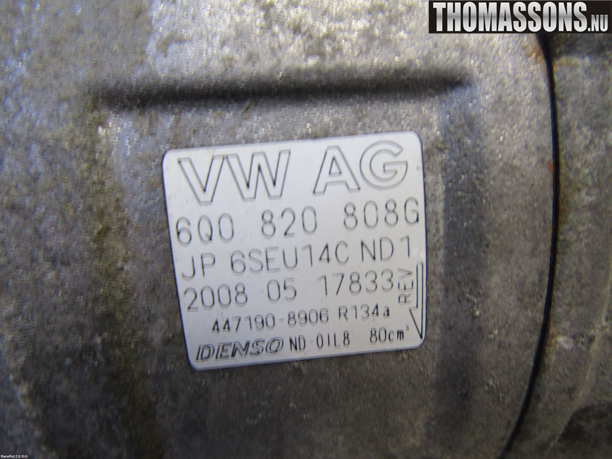 Skoda FABIA 07-14 Ac Kompressor