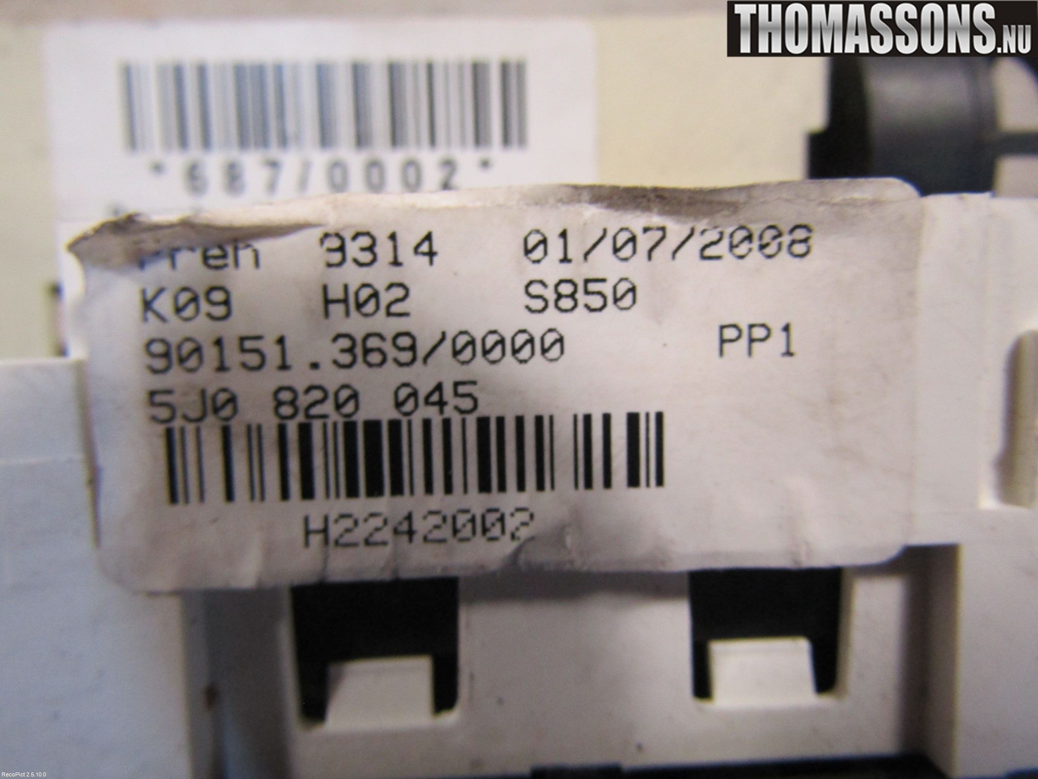 Skoda FABIA 07-14 Ac Styrenhet Ac Manöveren