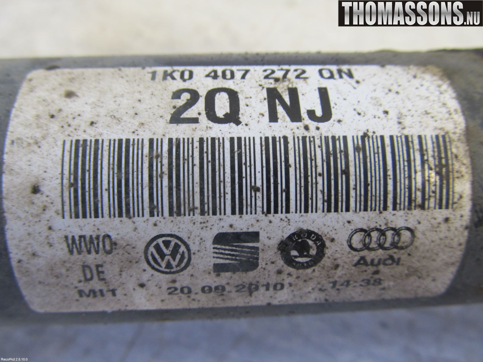 Volkswagen VW PASSAT 05-11 Drivaxel Fram Höger