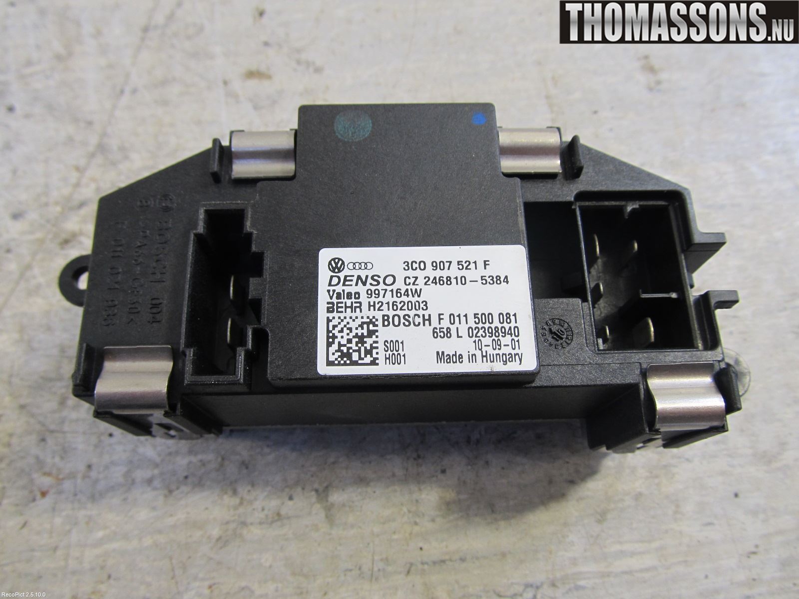 Volkswagen VW PASSAT 05-11 Värmefläktsmotstånd