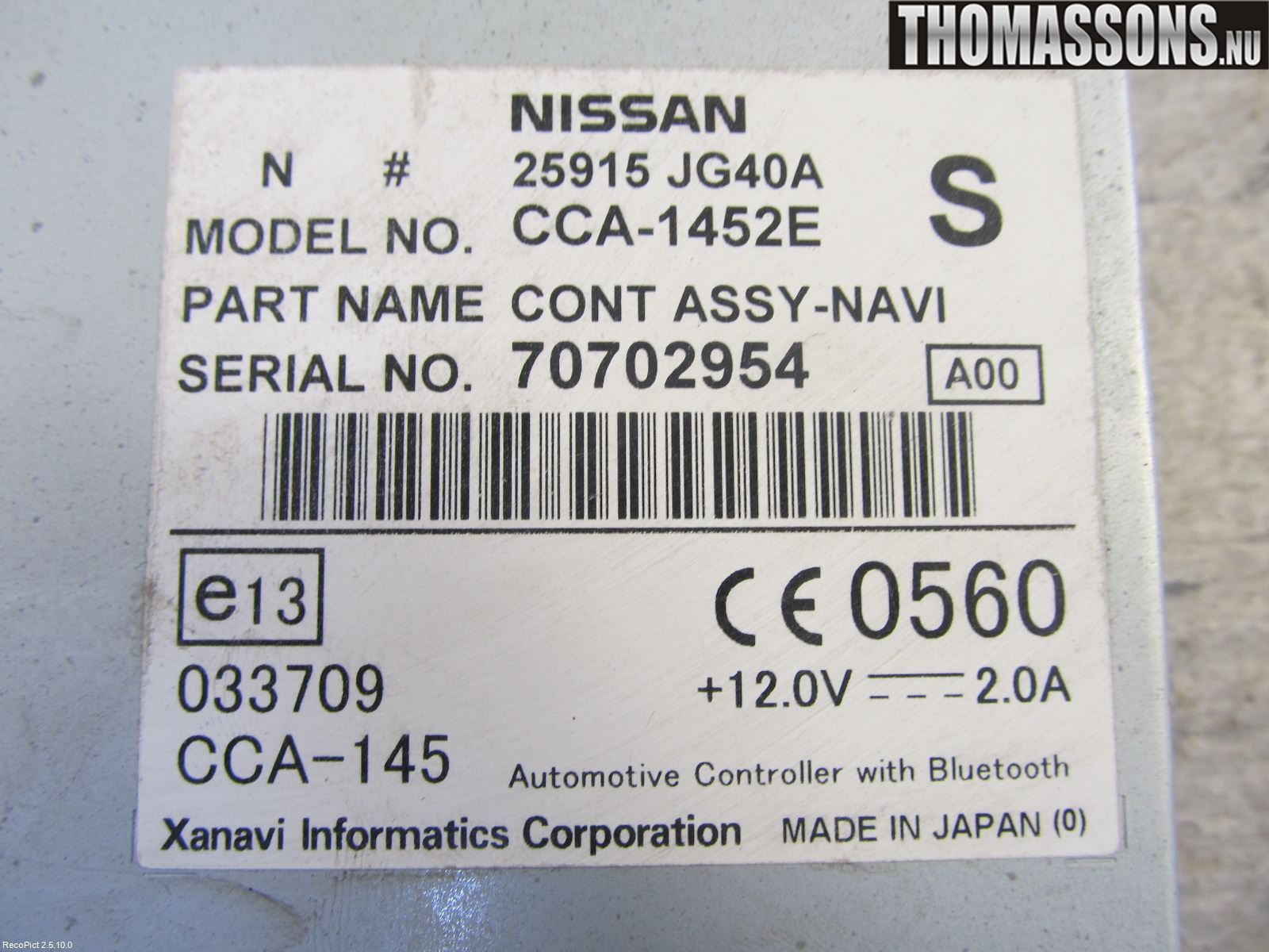 Nissan X-TRAIL 08-14 Gps Navigator