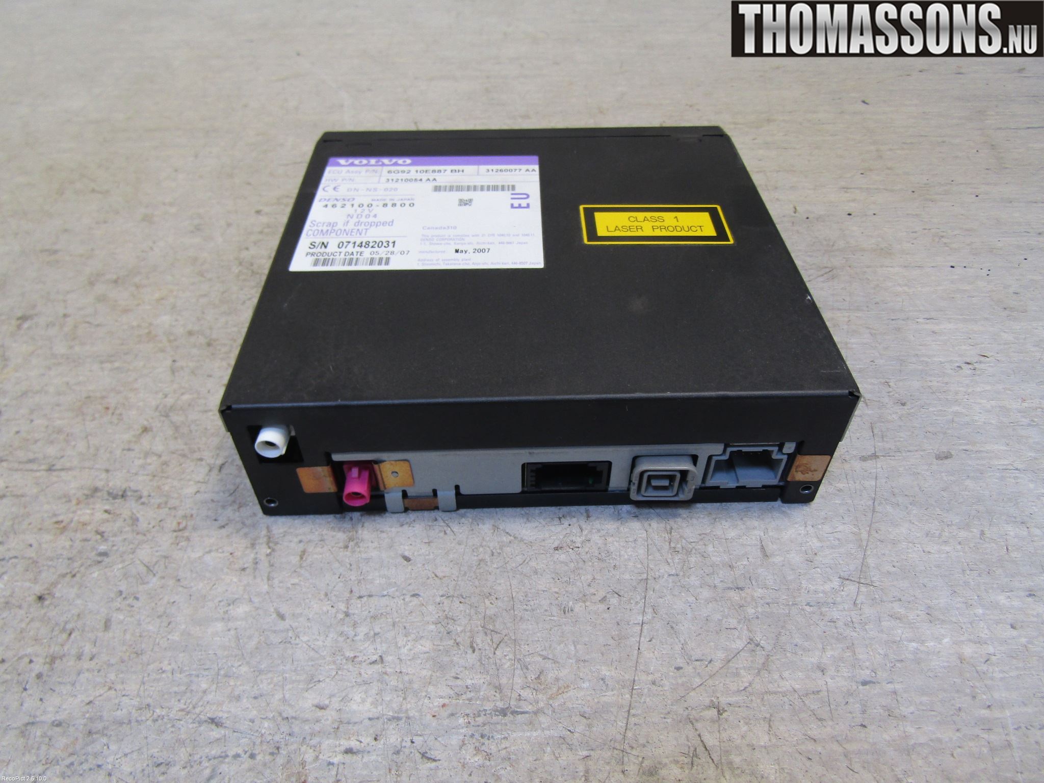 Volvo V70 08-13 Gps Navigator