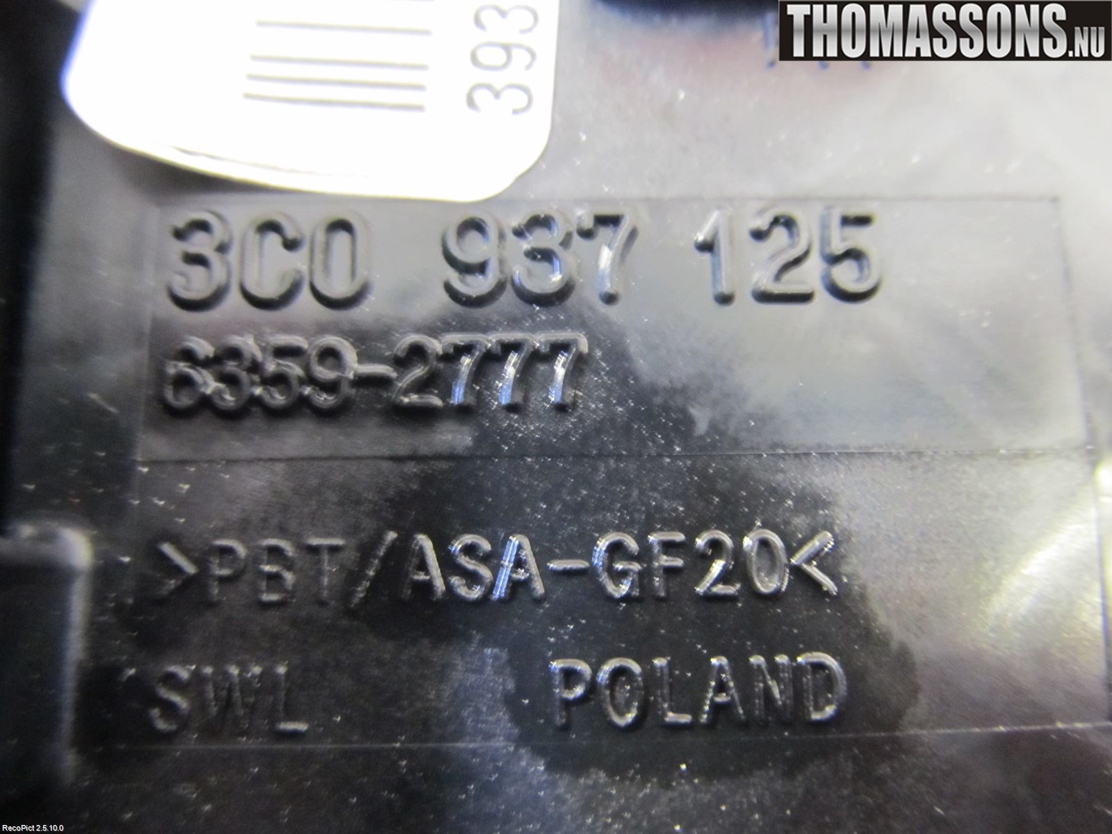 Volkswagen VW PASSAT 05-11 Säkringsdosa-Elcentral