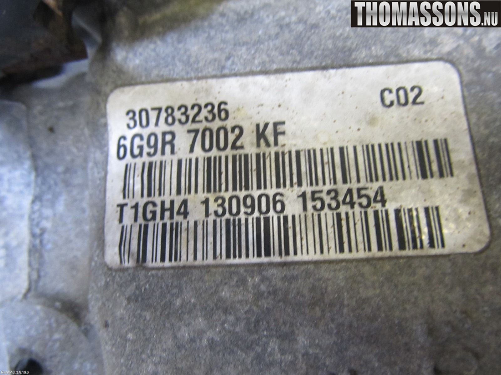 Volvo S80 07-13 Växellåda Man 6 Vxl