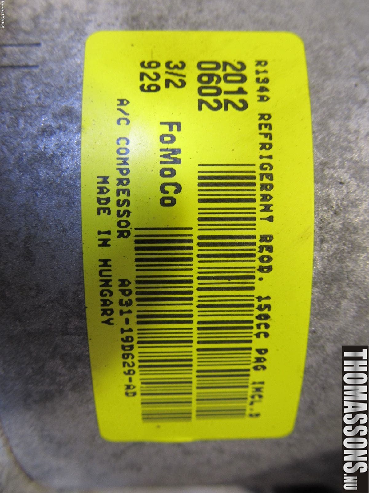 Ford FIESTA 09-12 Ac Kompressor