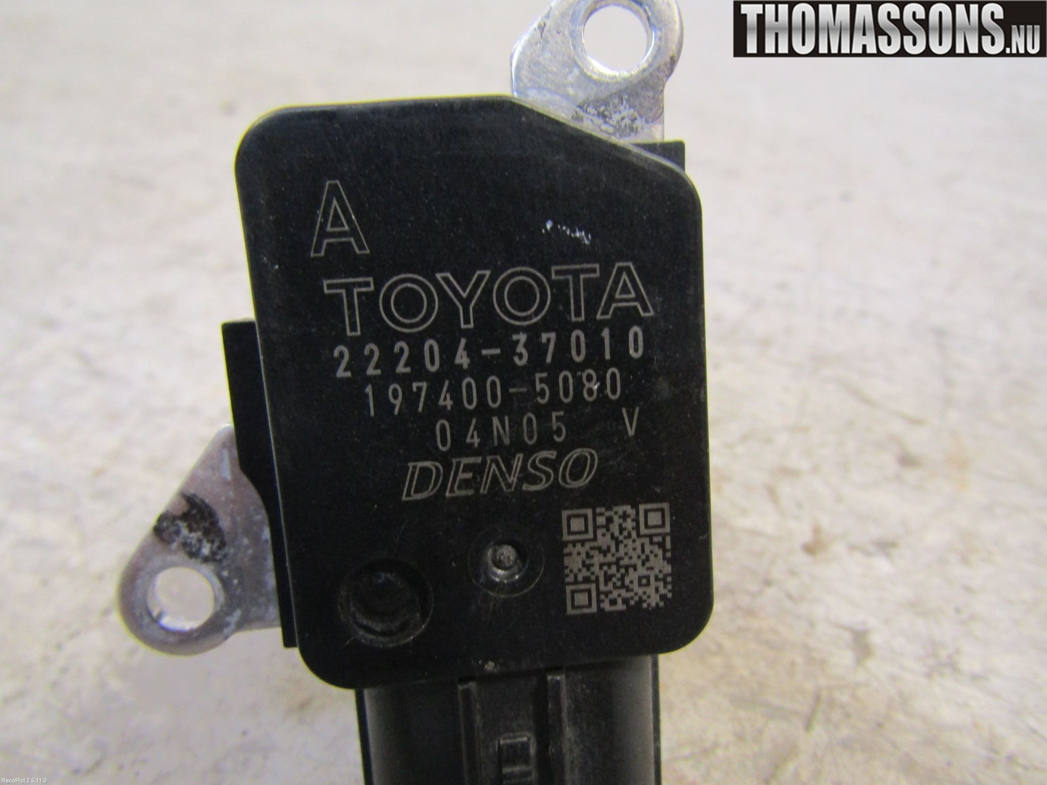 Toyota VERSO 09-18 Injluftmassamätare