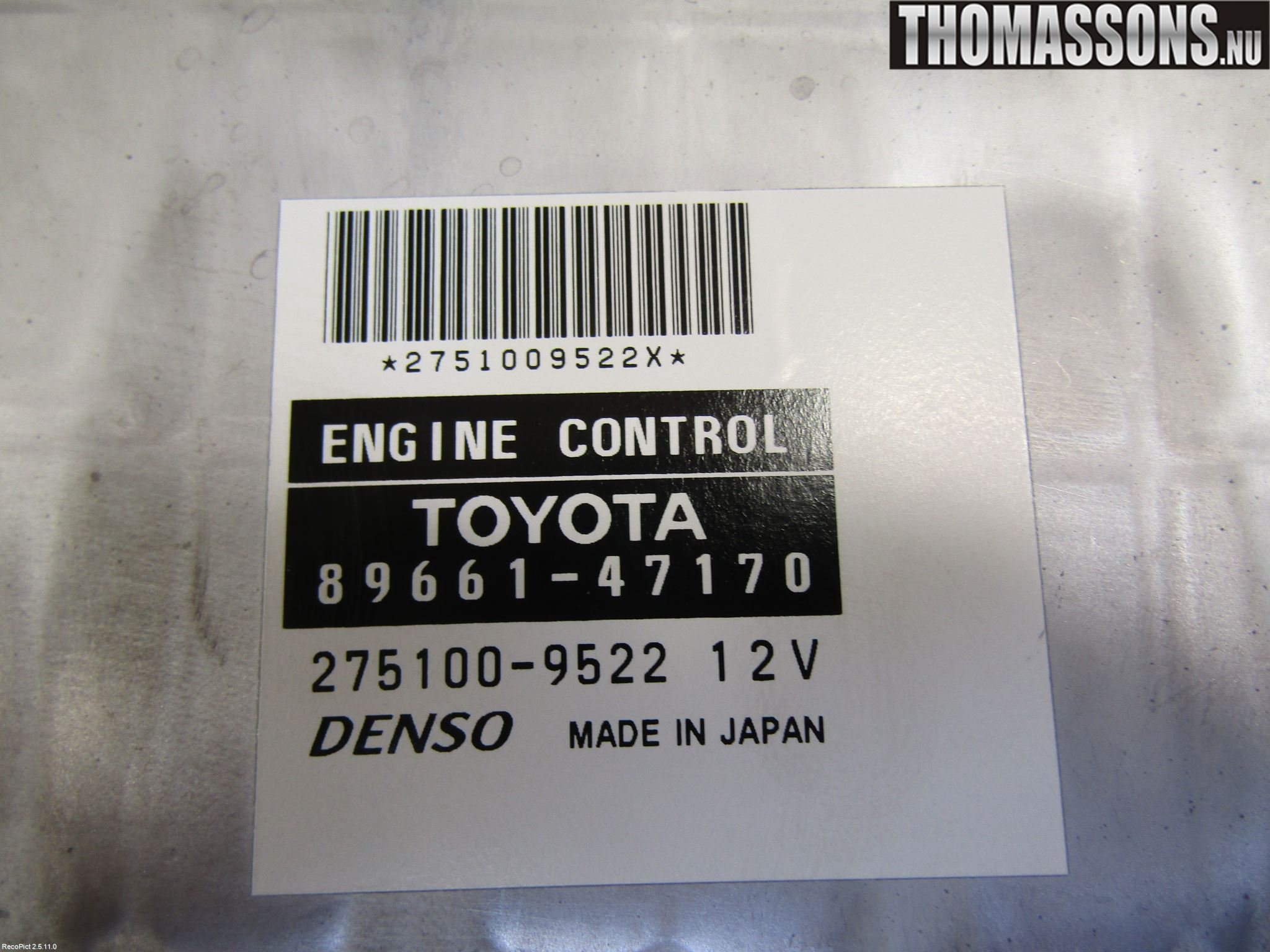 Toyota PRIUS NWH20 04-08 Styrenhet Insprut Bensin